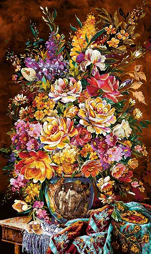 نخ و نقشه مصالح تابلوفرش دستباف کد 366