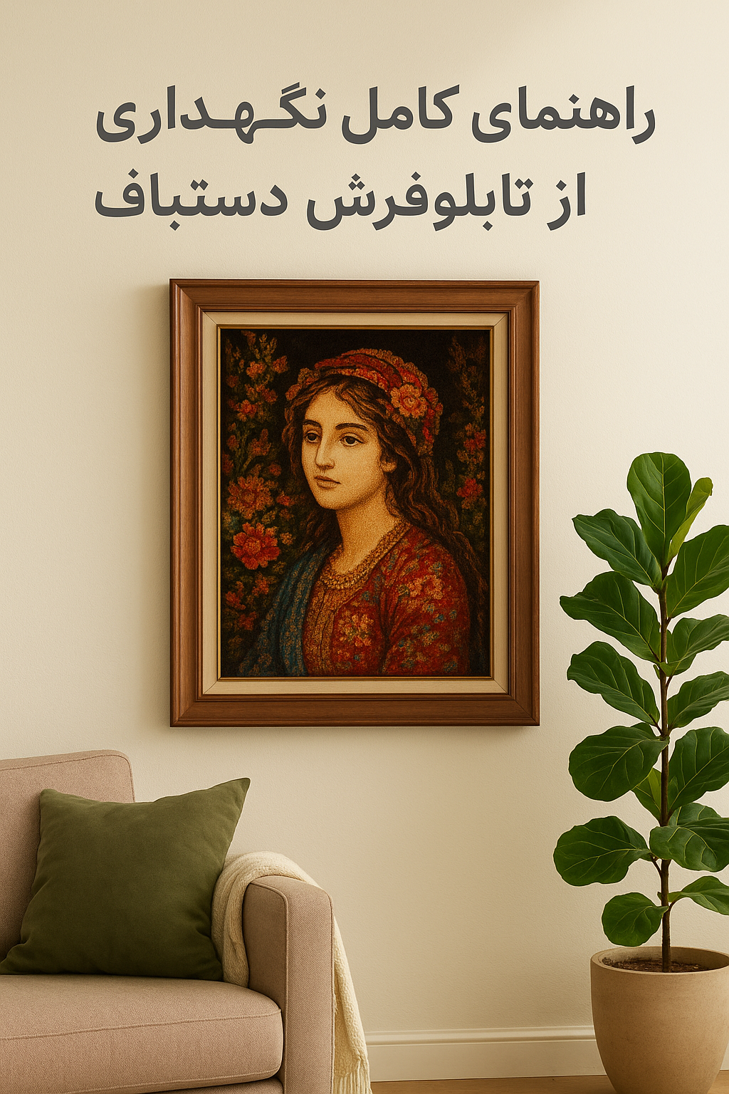نگهداری و مراقبت از تابلوفرش دستباف؛ راهنمای کامل افزایش ماندگاری اثر هنری شما